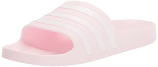 adidas Women's Adilette Aqua Slides Sandal, Almost Pink/White/Almost Pink, 8