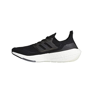 adidas Men's Ultraboost-21 Running Shoe, Black/Black/Grey, 11