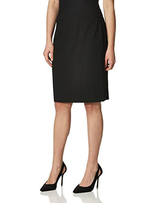 Calvin Klein Women's Straight Fit Suit Skirt (Regular and Plus Sizes), Black, 14