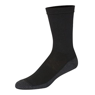 Hanes Men's, X-Temp Cushioned Crew Socks, 12-Pack, Black, 6-12