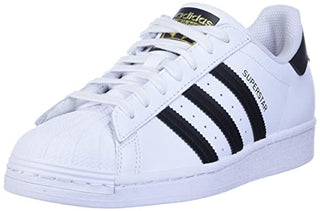 adidas Women's Superstar Sneaker, White/Black/White, 5