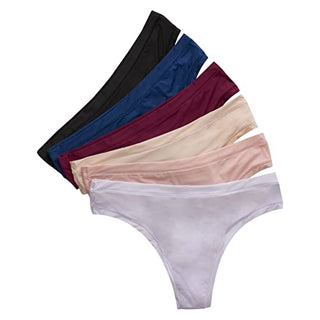 Hanes womens Comfortflex Fit Microfiber Panties, Moisture Wicking Underwear, Cooling and Breathable, (Colors May Thong Panties, Assorted, Medium US