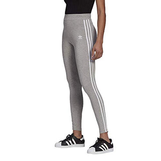 adidas Originals,womens,3-Stripes Tights,Medium Grey Heather,X-Large