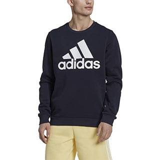 adidas Essentials Big Logo Fleece Sweatshirt Legend Ink/White SM