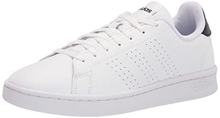 adidas Men's Advantage Racquetball Shoe, White/Cloud White/Ink, 10