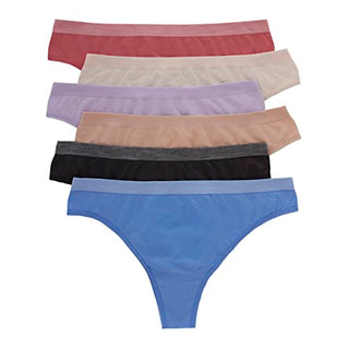 Hanes Pack, ComfortFlex Fit Panties, Seamless Underwear for Women, 6-Pack, Assorted Colors, Large