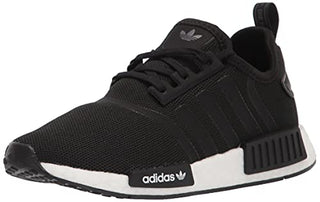adidas Originals NMD_R1's Sneaker, Black/Black/White, 10.5 US Unisex Little Kid
