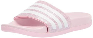 adidas Adilette Comfort Slide Sandal, Clear Pink/White/Clear Pink, 4 US Unisex Big Kid