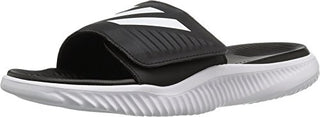 adidas Men's Alphabounce Slide Sandals, White/Black/White, (10 M US)