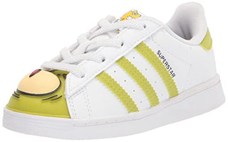 adidas Originals Kids Superstar Legacy Sneaker, White/White/Black(Elastic), 9 US Unisex Toddler