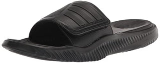 adidas Unisex Alphabounce 2.0 Slides Sandal, Black/Black/Black, 12 US Women