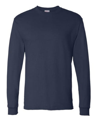 Hanes Men's Essentials Long Sleeve T-shirt Value Pack (2-pack), Light Steel,Medium