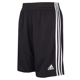 adidas boys Adi Classic 3-stripe Shorts, Black, 6 US