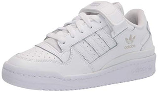 adidas Originals Forum Low Sneaker, White/White/White, 3.5 US Unisex Big Kid