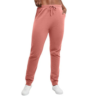 Hanes Originals Garment-Dyed Joggers, Lightweight Fleece Sweatpants for Women, 29", Nantucket Red