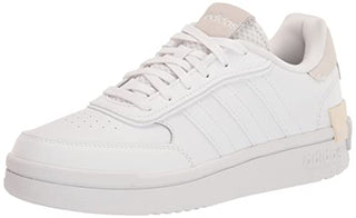 adidas Women's Postmove Basketball Shoe, White/White/Chalk White, 8