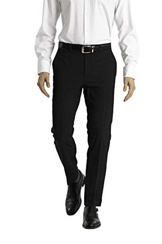 Calvin Klein Men's Skinny Fit Stretch Dress Pant, Black, 3230