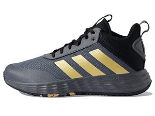 adidas Own The Game 2.0 Basketball Shoe, Grey Five/Matte Gold/Core Black, 10.5 US Unisex Little Kid