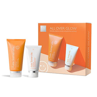 Kate Somerville All Over Glow ExfoliKate Face & Body Kit - Exfoliate, Hydrate, Smooth & Polish - 2-Piece Skin Care Set