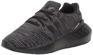 adidas Originals Swift Run 22 Sneaker, Black/Grey/White, 5 US Unisex Big Kid