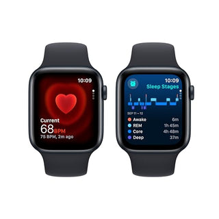 Apple Watch SE (2nd Gen) [GPS + Cellular 44mm] Smartwatch with Midnight Aluminum Case with Midnight Sport Band S/M. Fitness & Sleep Tracker, Crash Detection, Heart Rate Monitor