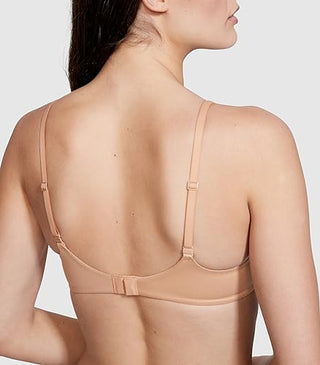 Victoria's Secret Perfect Shape Push Up Bra, Full Coverage, Padded, Bras for Women, Body by Victoria Collection, Beige (34C)