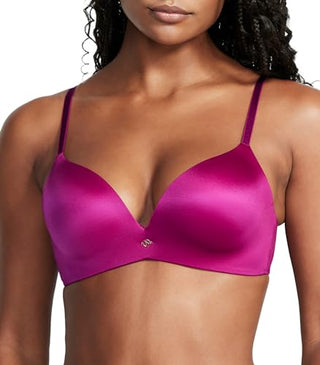 Victoria's Secret So Obsessed Wireless Push Up Bra, Padded, Plunge Neckline, Smoothing, Bras for Women, Pink (36C)