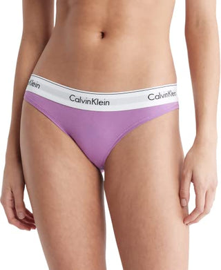 Calvin Klein Women's Modern Cotton Stretch Bikini Panty, Iris Orchid, Medium