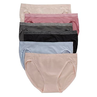 Hanes Pack, ComfortFlex Fit Panties, Seamless Underwear for Women, 6-Pack, Assorted Colors, Medium