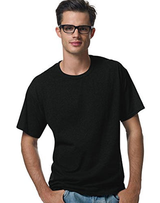 Hanes Men's Ecosmart T-Shirt (Pack of 6), Black, Small