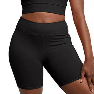 Hanes Women's Stretch Bike Cotton Athletic Inseam Shorts Coat, Black, X-Large