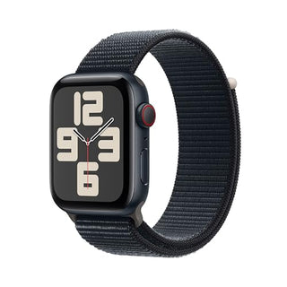 Apple Watch SE (2nd Gen) [GPS + Cellular 44mm] Smartwatch with Midnight Aluminum Case with Midnight Sport Loop. Fitness & Sleep Tracker, Crash Detection, Heart Rate Monitor, Carbon Neutral