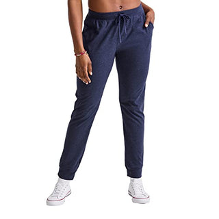 Hanes Originals Tri-Blend Joggers, Sweatpants with Pockets for Women, 29" Inseam, Athletic Navy PE Heather, Large