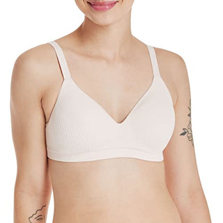 Hanes Wireless Bra, Seamless Bra with Full Coverage, Comfort Flex Wirefree, Perfect Coverage (Smart Sizes XS to 3XL)