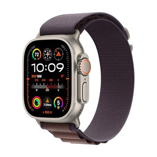 Apple Watch Ultra 2 [GPS + Cellular 49mm] Smartwatch with Rugged Titanium Case & Indigo Alpine Loop Large. Fitness Tracker, Precision GPS, Action Button, Extra-Long Battery Life, Carbon Neutral