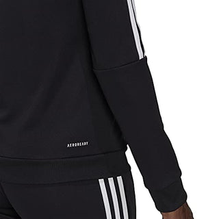 adidas Women's Sereno Track Jacket, Black/White, Large