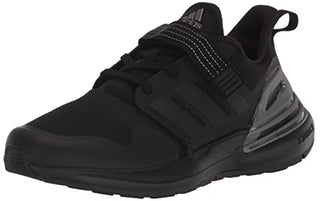 adidas RapidaSport Running Shoe, Black/Black/Black (Elastic), 5 US Unisex Big Kid