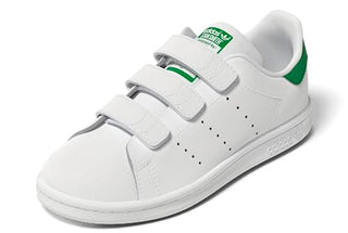 adidas Kids Stan Smith (End Plastic Waste) Sneaker, White/White/Green, 10 US Unisex Toddler