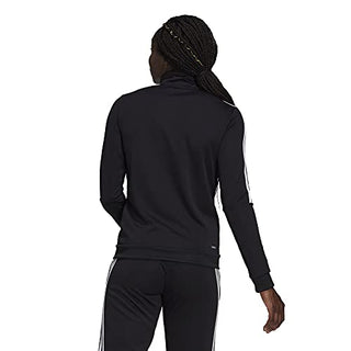 adidas Women's Sereno Track Jacket, Black/White, Large
