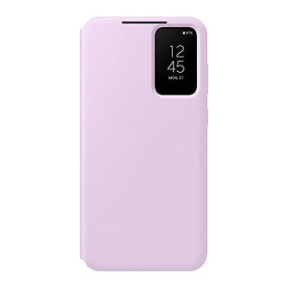 SAMSUNG Galaxy S23 S-View Wallet Phone Case, Protective Cover w/Card Holder Slot, Finger Tap Clear Window, US Version, EF-ZS911CVEGUS, Lavender