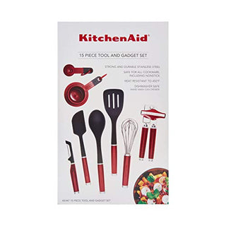 KitchenAid Classic Tool and Gadget, 15-Piece Set Red, Empire Red