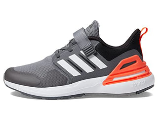 adidas Rapidasport Bounce Running Elastic Lace Sneaker, Grey/White/Grey, 13 US Unisex Little Kid